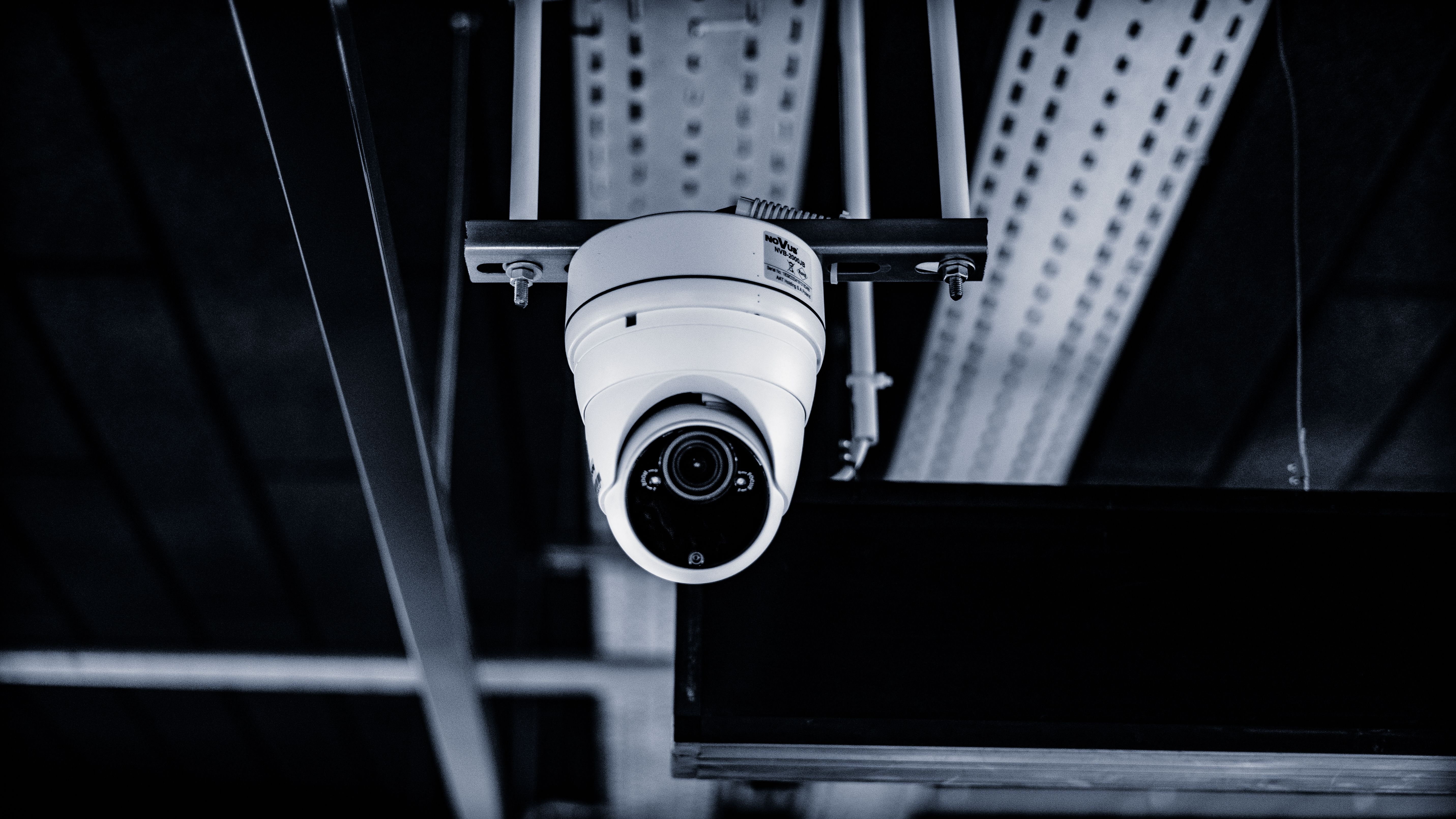 Commercial security system installation in office building